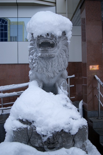 Заснеженный Лев (Covered by Snow)